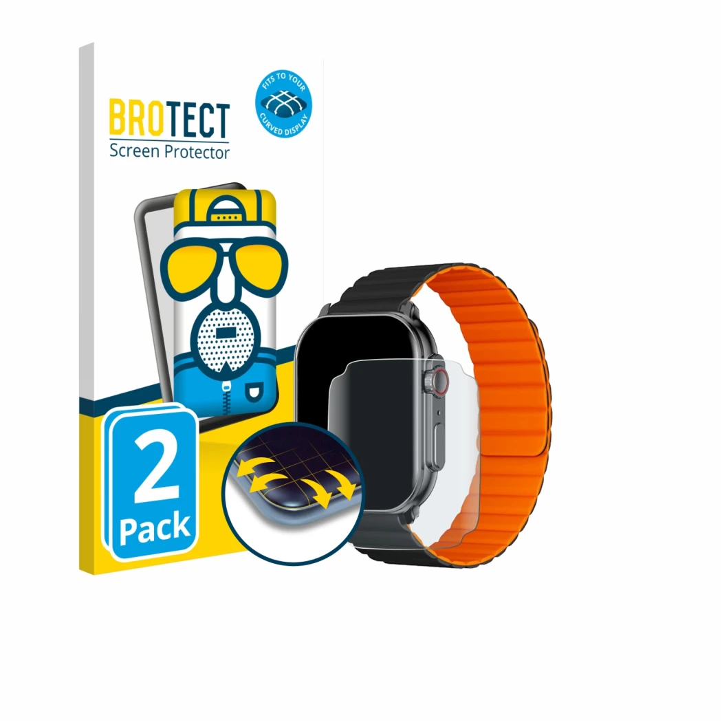 Parte frontale di una confezione del prodotto con il logo del marchio BROTECT. Accanto è raffigurato il dispositivo Imiki SF1 