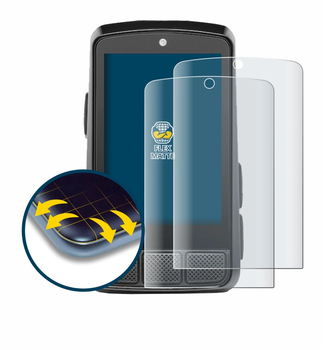 Immagine del dispositivo Wahoo Elemnt Bolt 3 con un'ampia varietà di protezioni per lo schermo.
