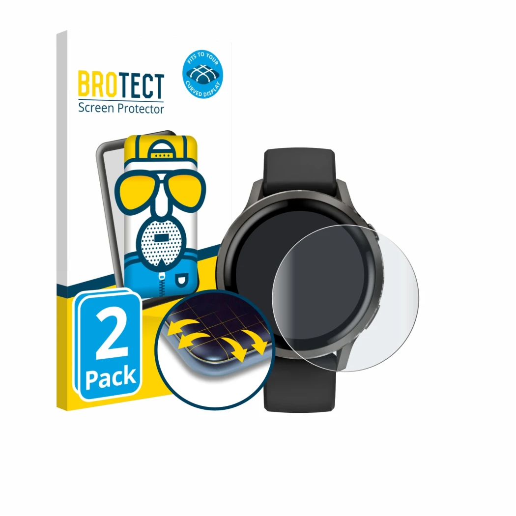 Parte frontale di una confezione del prodotto con il logo del marchio BROTECT. Accanto è raffigurato il dispositivo Garmin Ven