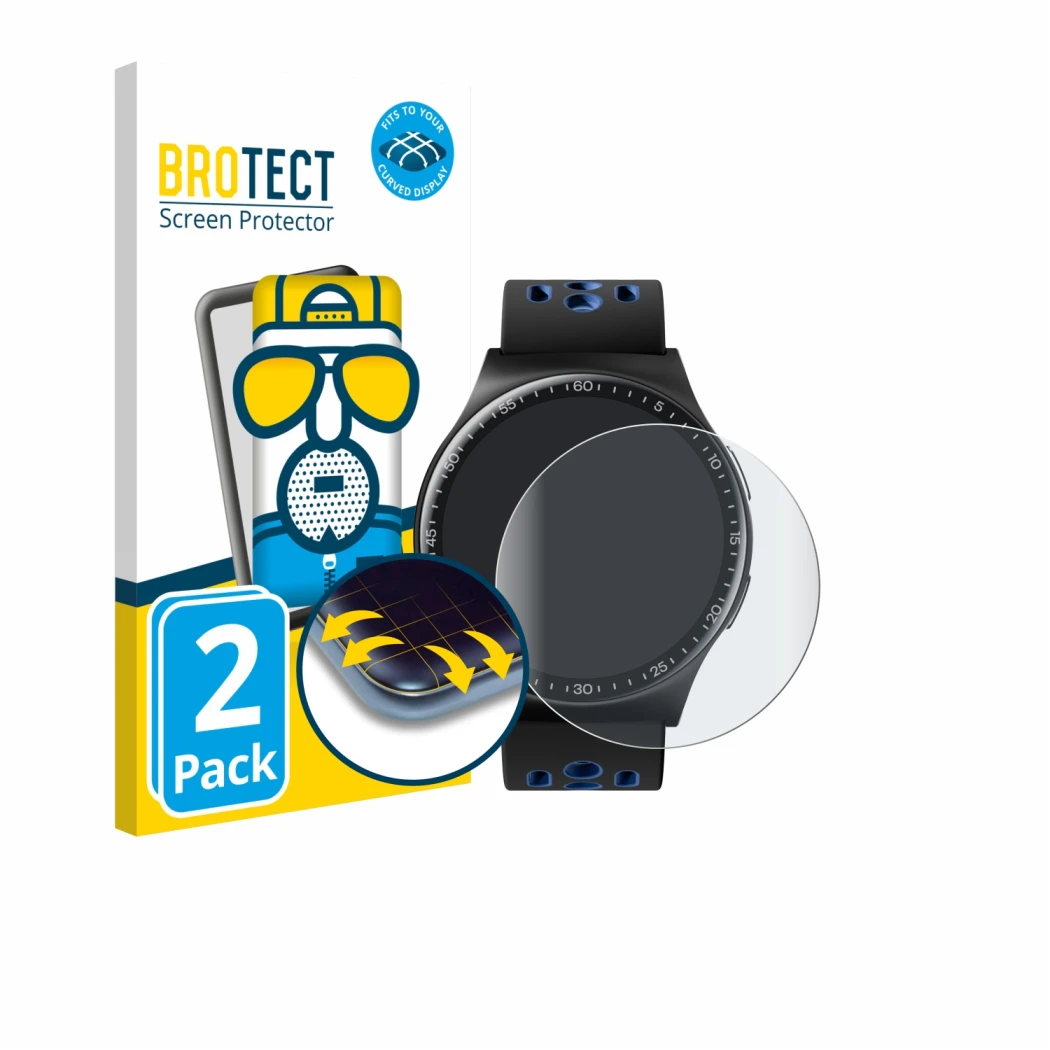 Parte frontale di una confezione del prodotto con il logo del marchio BROTECT. Accanto è raffigurato il dispositivo Reebok Pul