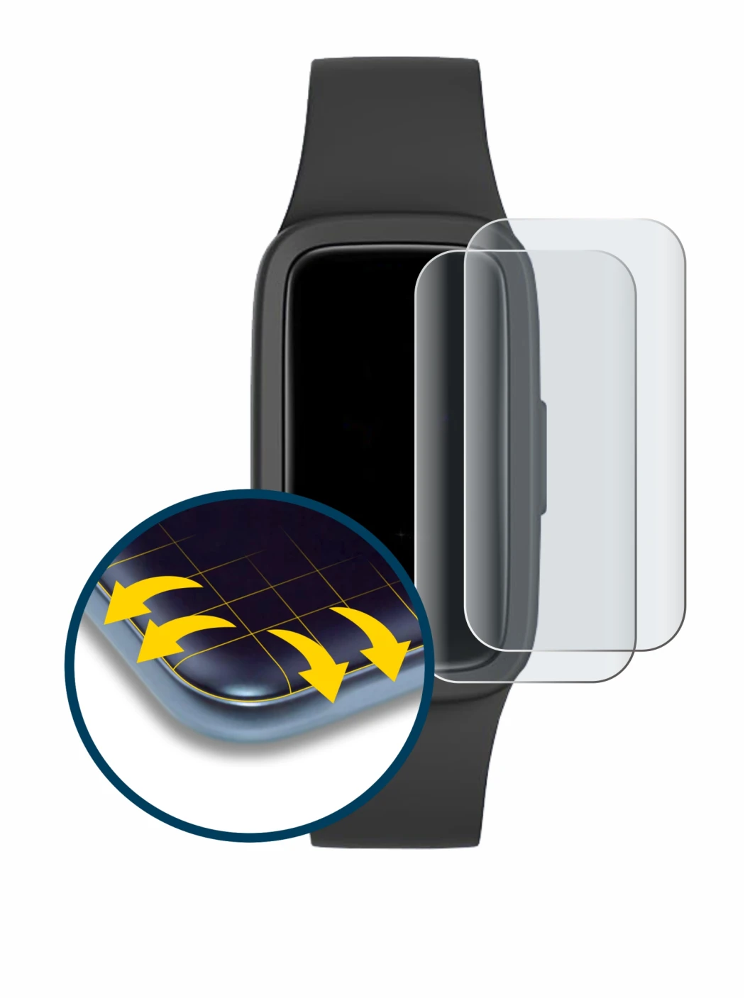 Immagine del dispositivo Biggerfive Vigor 3 con un'ampia varietà di protezioni per lo schermo.