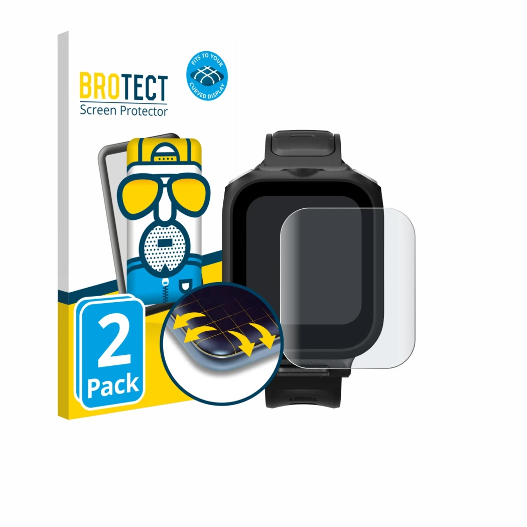 Parte frontale di una confezione del prodotto con il logo del marchio BROTECT. Accanto è raffigurato il dispositivo Insta360 G