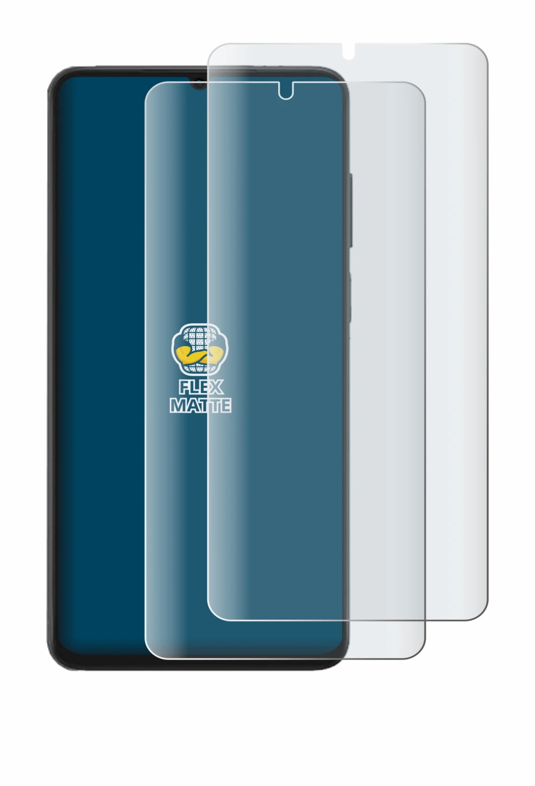 Immagine del dispositivo Honor X6d con un'ampia varietà di protezioni per lo schermo.