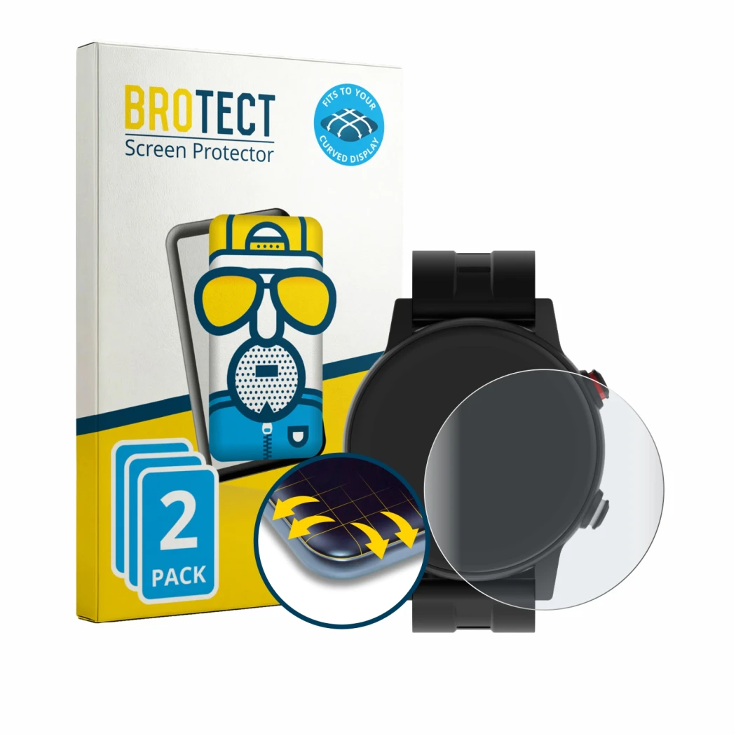 Parte frontale di una confezione del prodotto con il logo del marchio BROTECT. Accanto è raffigurato il dispositivo James R9 c