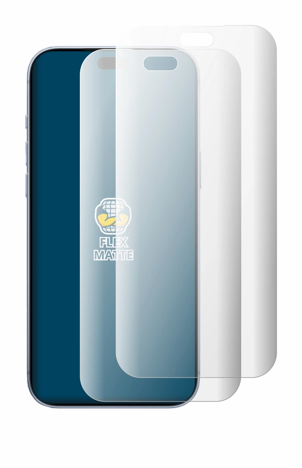 Immagine del dispositivo Apple iPhone 18 Pro Max con un'ampia varietà di protezioni per lo schermo.