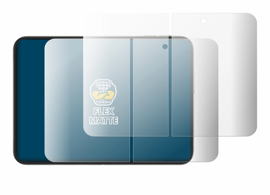Immagine del dispositivo Apple iPhone Duo (Display interno) con un'ampia varietà di protezioni per lo schermo.