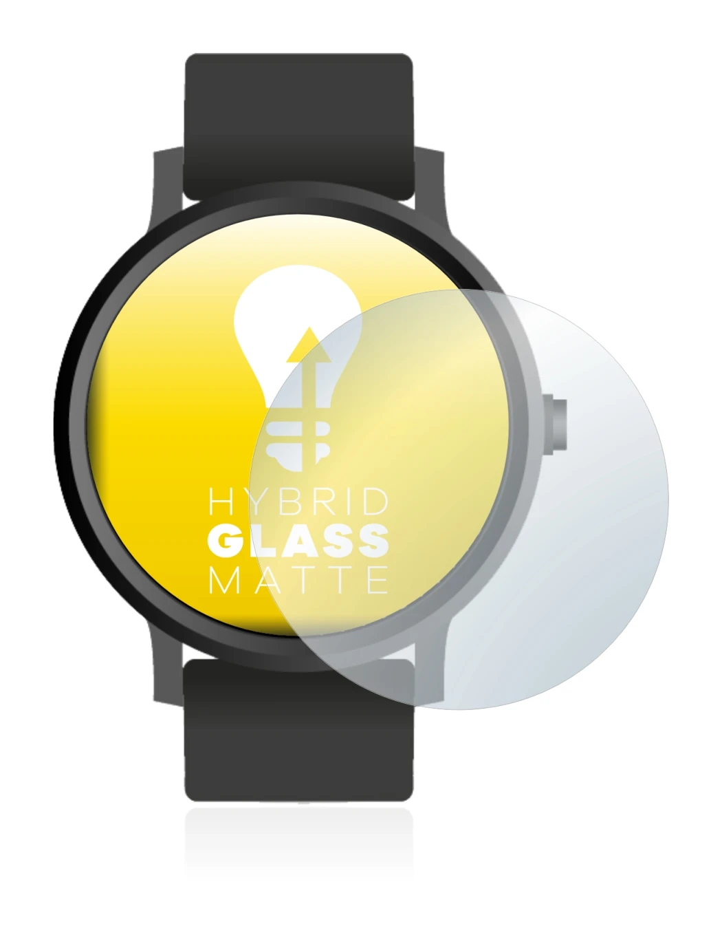 Immagine del dispositivo Orologi (Circolare, ø: 42 mm) con un'ampia varietà di protezioni per lo schermo.