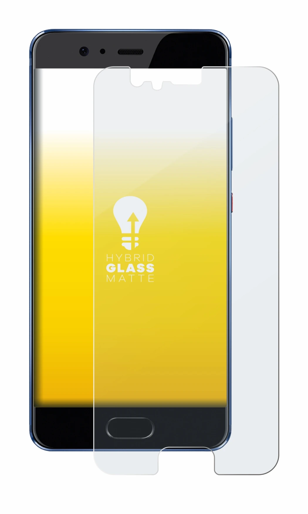 Immagine del dispositivo Huawei P10 con un'ampia varietà di protezioni per lo schermo.