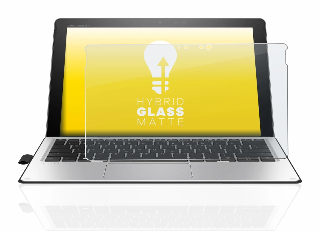 Immagine del dispositivo HP Elite x2 1012 G2 con un'ampia varietà di protezioni per lo schermo.