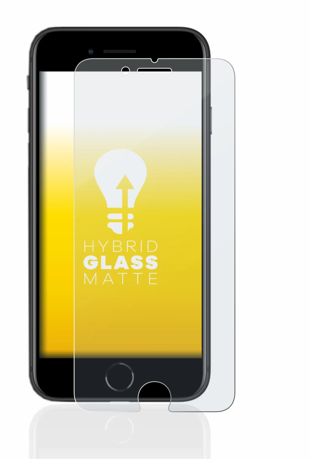 Immagine del dispositivo Apple iPhone SE 2 2020 con un'ampia varietà di protezioni per lo schermo.