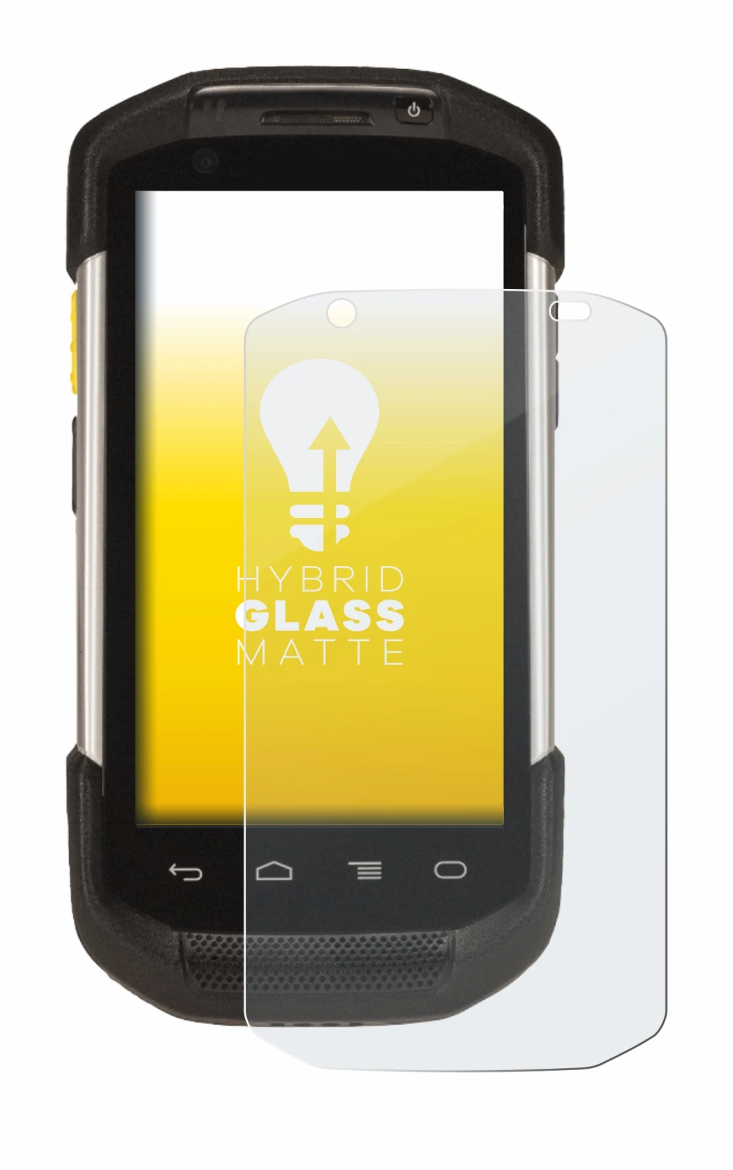 Immagine del dispositivo Zebra TC77 con un'ampia varietà di protezioni per lo schermo.