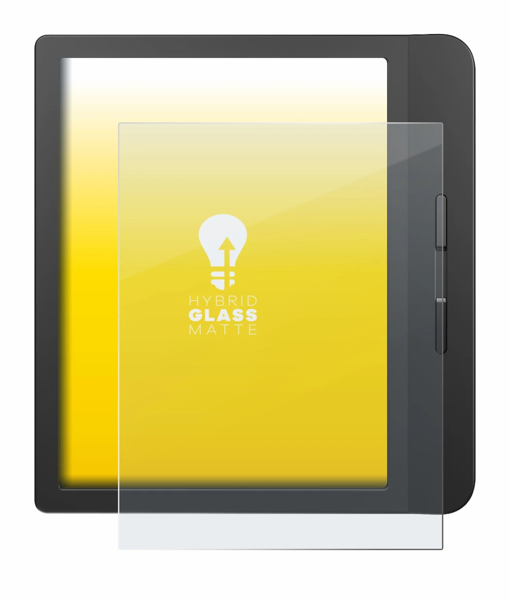 Immagine del dispositivo Tolino Vision 5 con un'ampia varietà di protezioni per lo schermo.