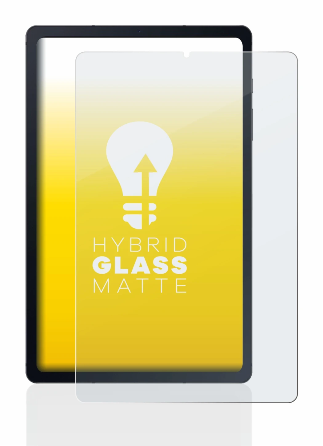 Immagine del dispositivo Samsung Galaxy Tab S6 Lite LTE 2020 con un'ampia varietà di protezioni per lo schermo.