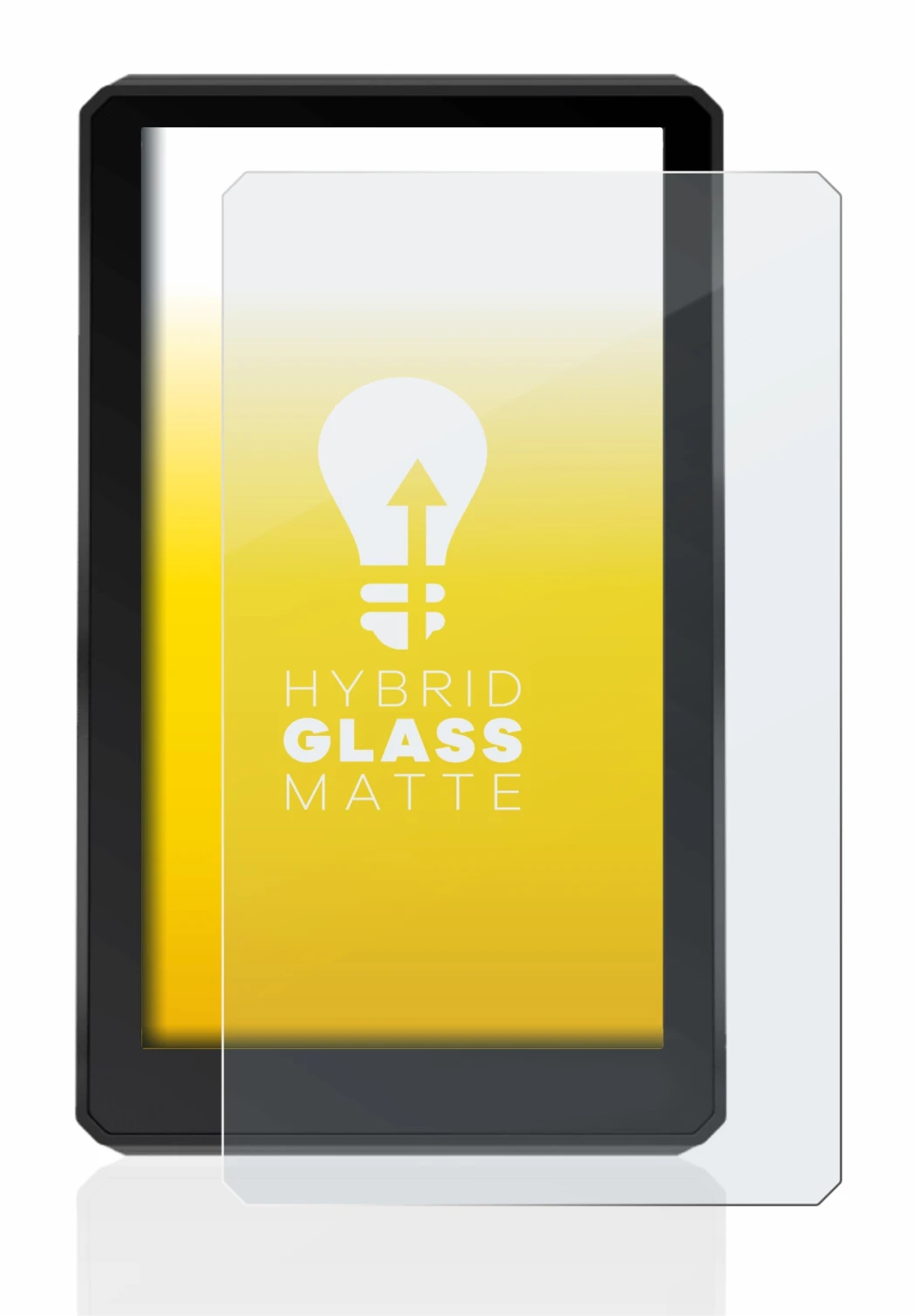 Immagine del dispositivo Garmin zumo XT con un'ampia varietà di protezioni per lo schermo.