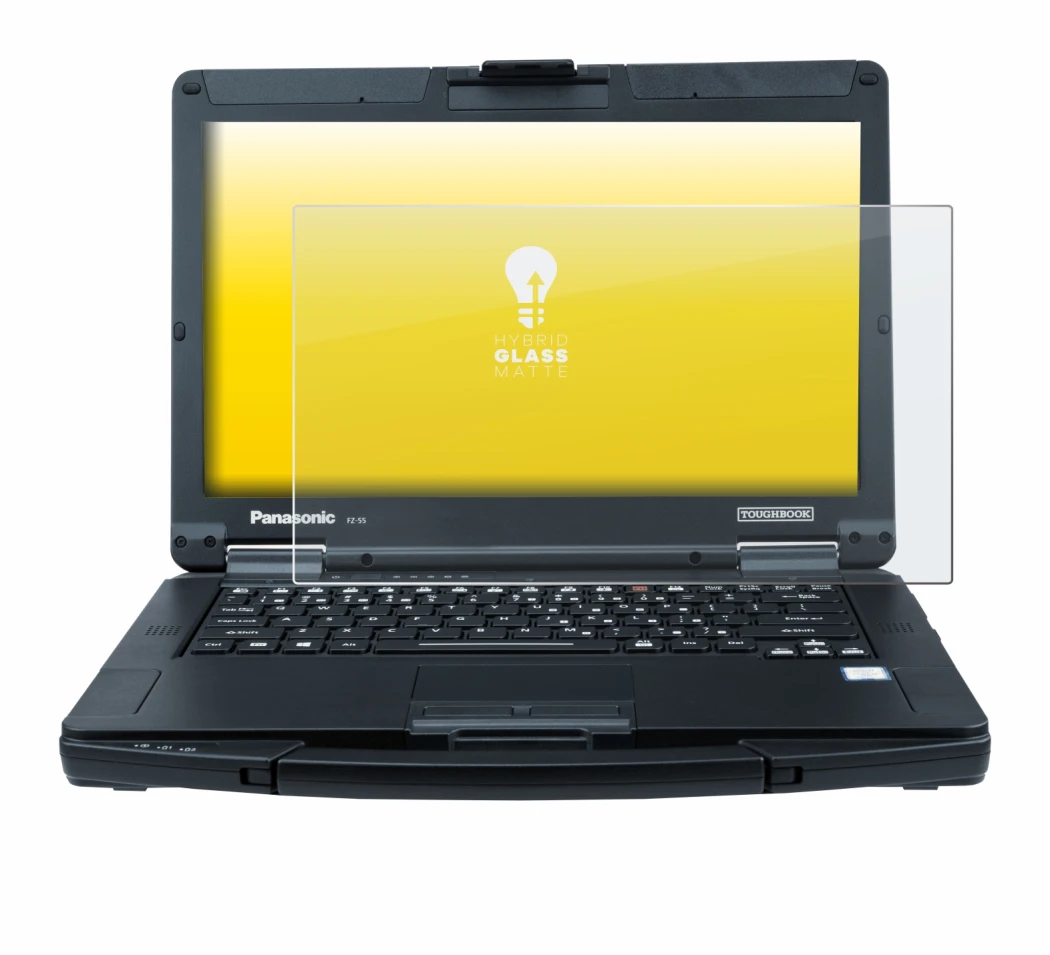Immagine del dispositivo Panasonic Toughbook 55 Full-HD Touch con un'ampia varietà di protezioni per lo schermo.