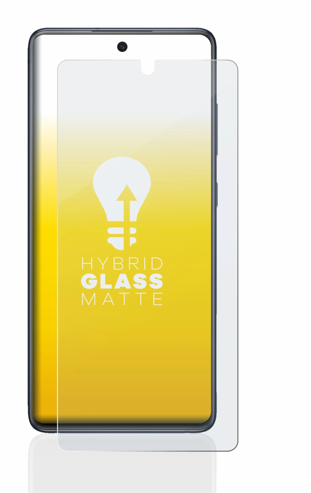 Immagine del dispositivo Samsung Galaxy S20 FE con un'ampia varietà di protezioni per lo schermo.