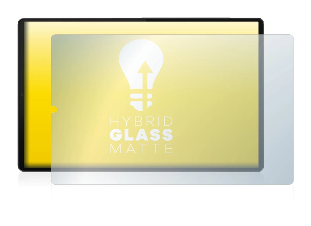 Immagine del dispositivo Lenovo Tab M10 FHD Plus (in formato orizzontale) con un'ampia varietà di protezioni per lo schermo.