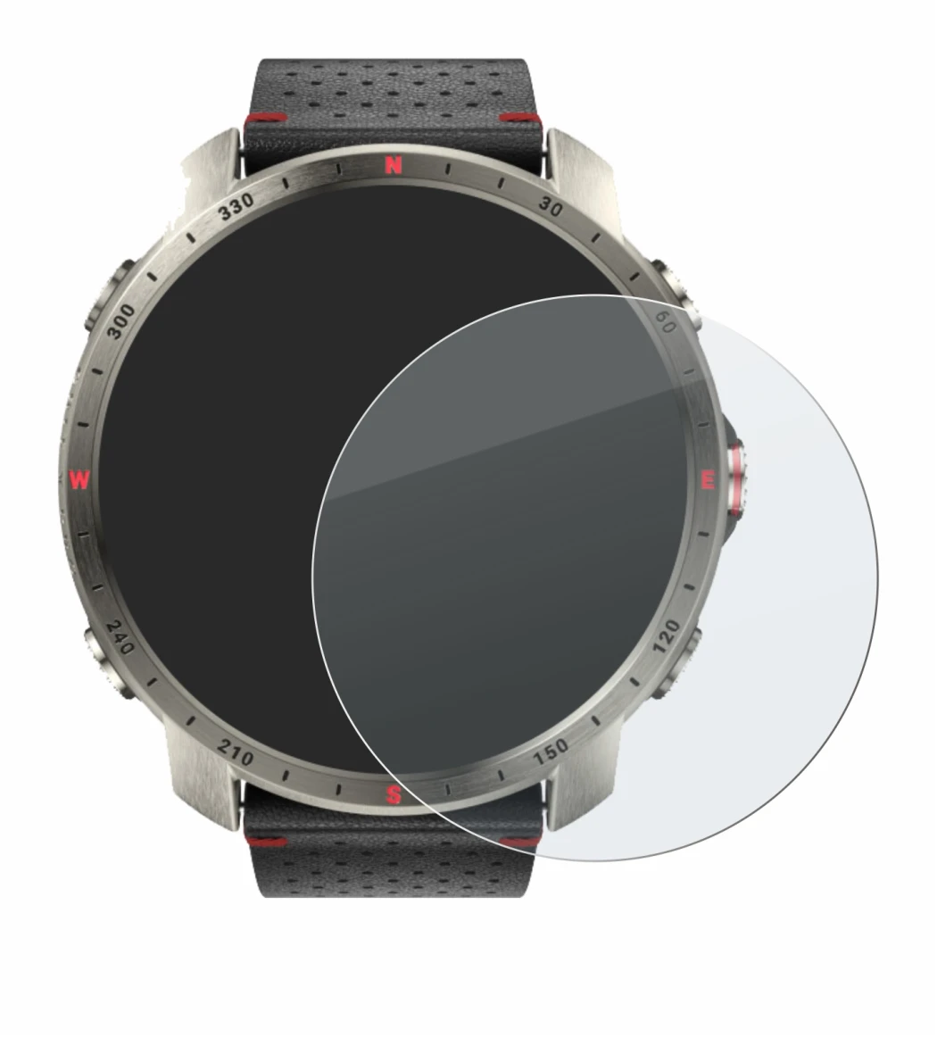 Immagine del dispositivo Polar Grit X Pro Titan con un'ampia varietà di protezioni per lo schermo.