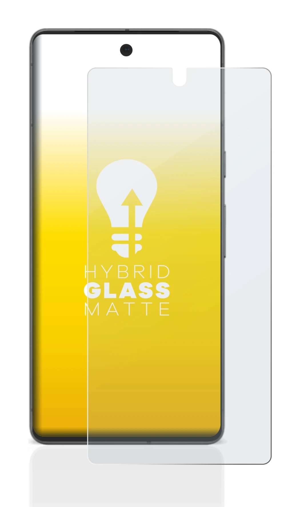 Immagine del dispositivo Google Pixel 7 con un'ampia varietà di protezioni per lo schermo.