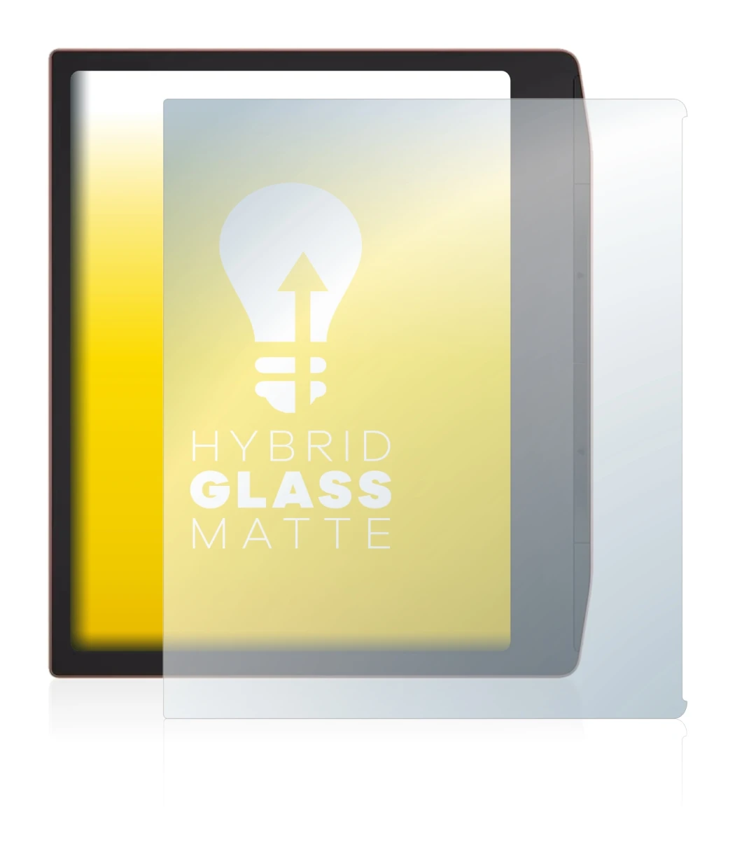 Immagine del dispositivo PocketBook Era con un'ampia varietà di protezioni per lo schermo.