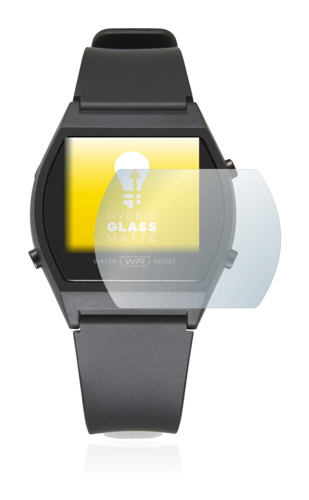 Immagine del dispositivo Casio LW-204-1BEF con un'ampia varietà di protezioni per lo schermo.