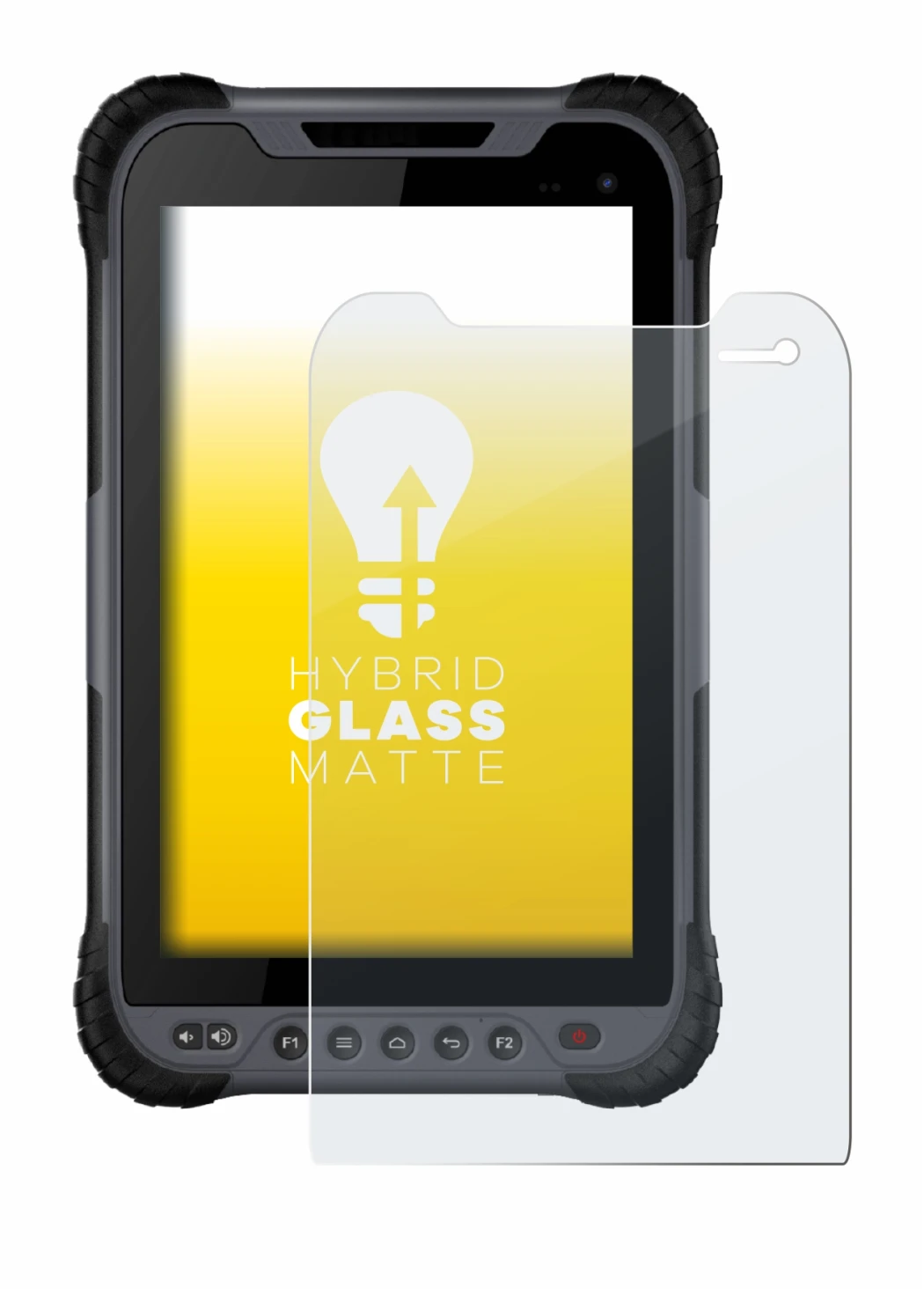 Immagine del dispositivo Stonex UT32 Rugged Tablet con un'ampia varietà di protezioni per lo schermo.