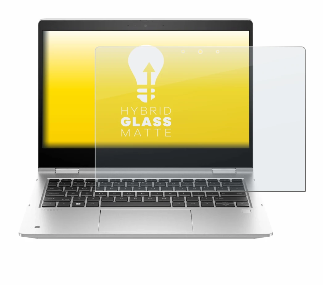 Immagine del dispositivo HP ProBook x360 435 G10 con un'ampia varietà di protezioni per lo schermo.