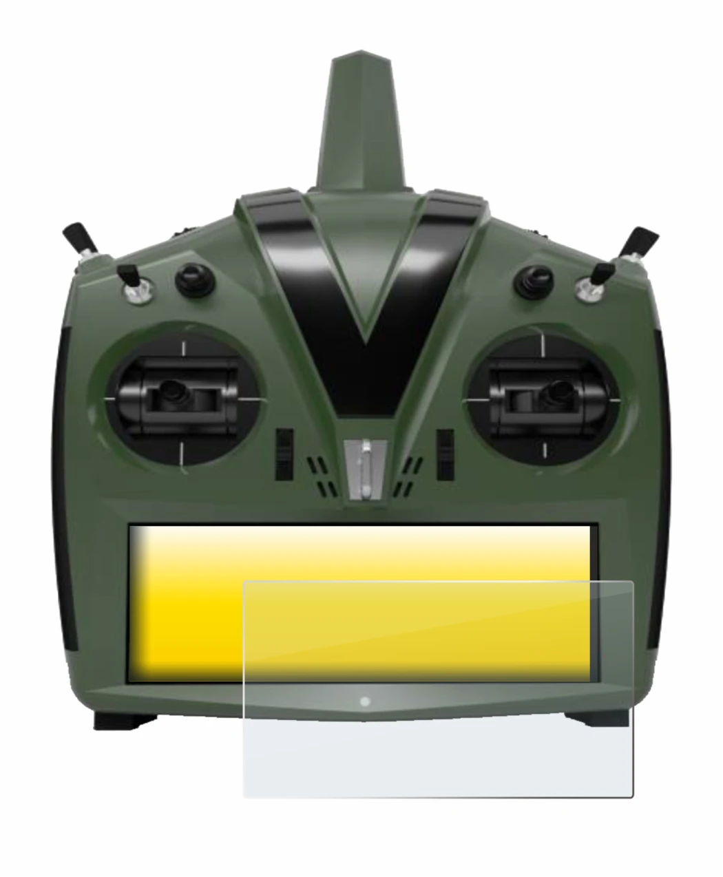 Immagine del dispositivo VBar Control Evo con un'ampia varietà di protezioni per lo schermo.