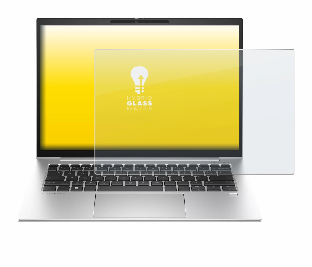Immagine del dispositivo HP EliteBook 840 G10 con un'ampia varietà di protezioni per lo schermo.