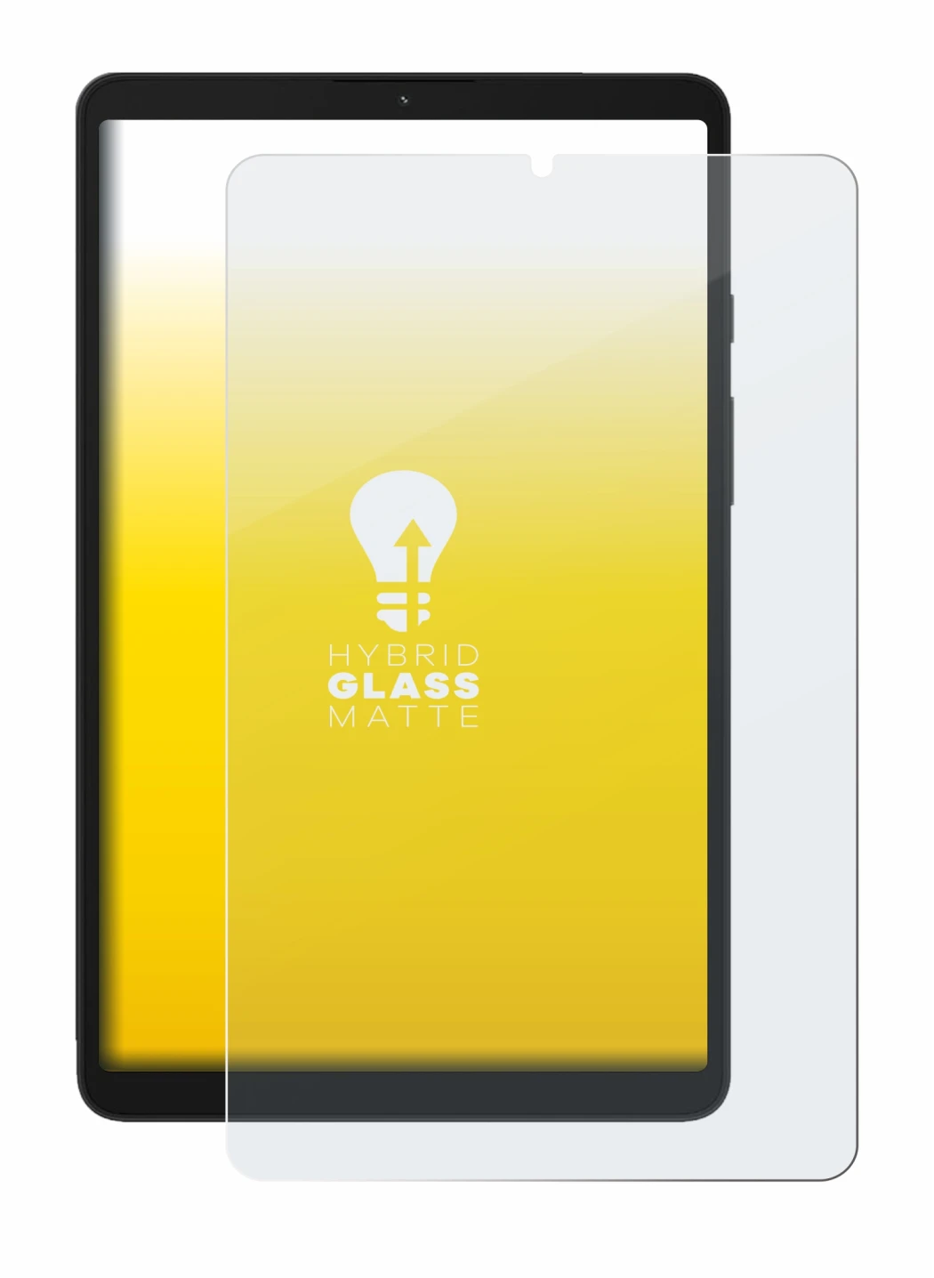 Immagine del dispositivo Samsung Galaxy Tab A9 WiFi con un'ampia varietà di protezioni per lo schermo.
