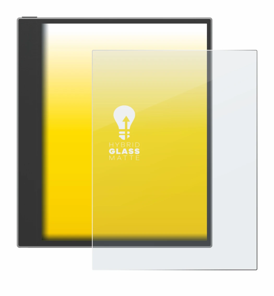Immagine del dispositivo PocketBook InkPad Eo (2024) con un'ampia varietà di protezioni per lo schermo.