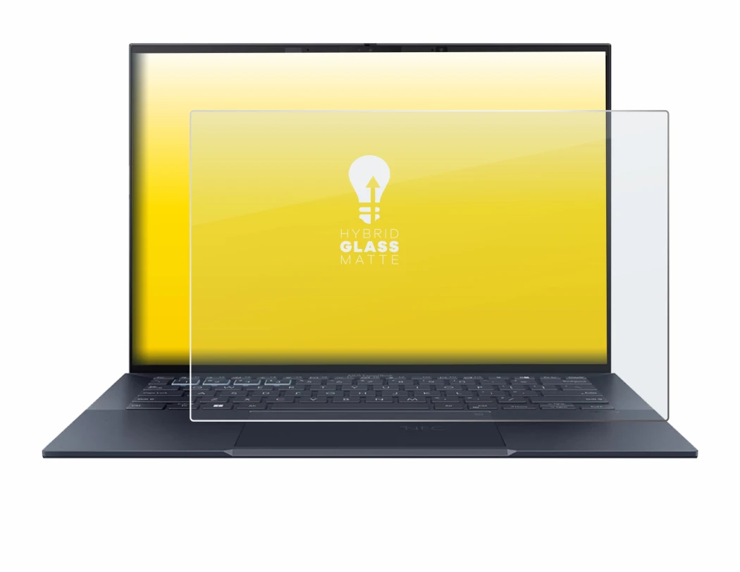 Immagine del dispositivo ASUS ExpertBook B9 B9403 con un'ampia varietà di protezioni per lo schermo.