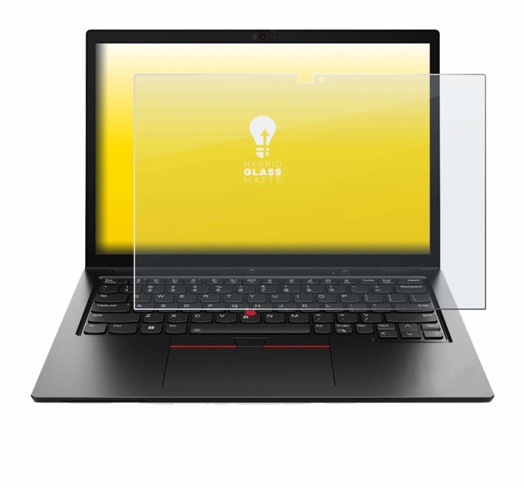 Immagine del dispositivo Lenovo ThinkPad L13 2-in-1 Gen 5 con un'ampia varietà di protezioni per lo schermo.