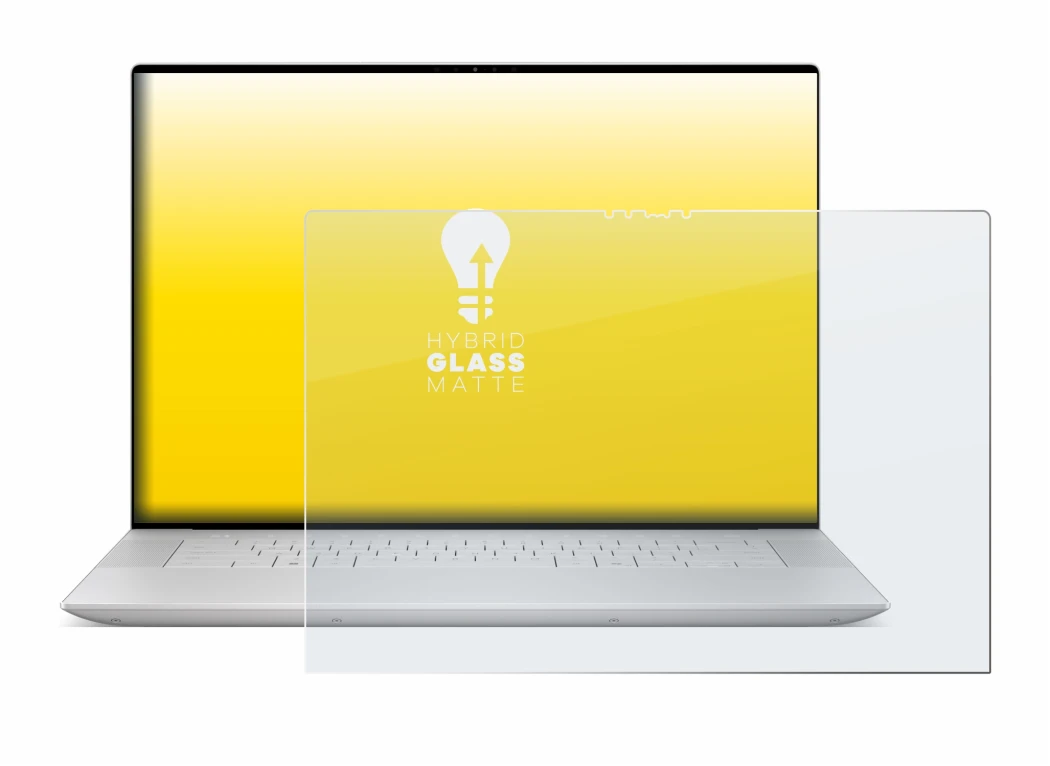 Immagine del dispositivo Dell XPS 16 9640 con un'ampia varietà di protezioni per lo schermo.