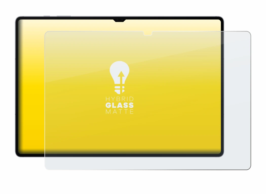 Immagine del dispositivo Samsung Galaxy Tab S10 Ultra WiFi con un'ampia varietà di protezioni per lo schermo.