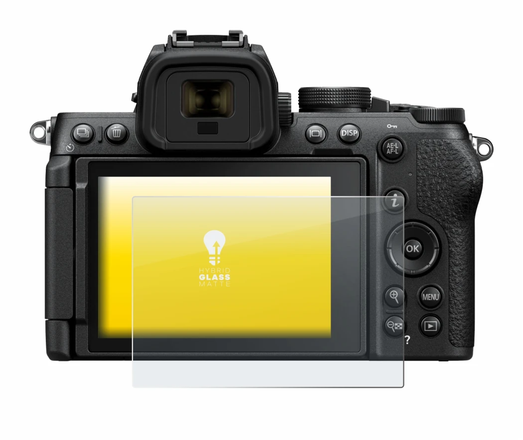 Immagine del dispositivo Nikon Z50 II con un'ampia varietà di protezioni per lo schermo.