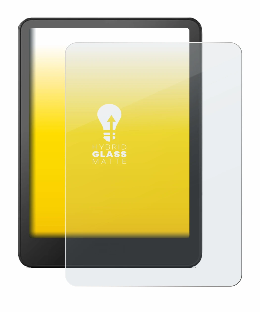 Immagine del dispositivo Amazon Kindle Paperwhite 2024 (12. Gen.) con un'ampia varietà di protezioni per lo schermo.