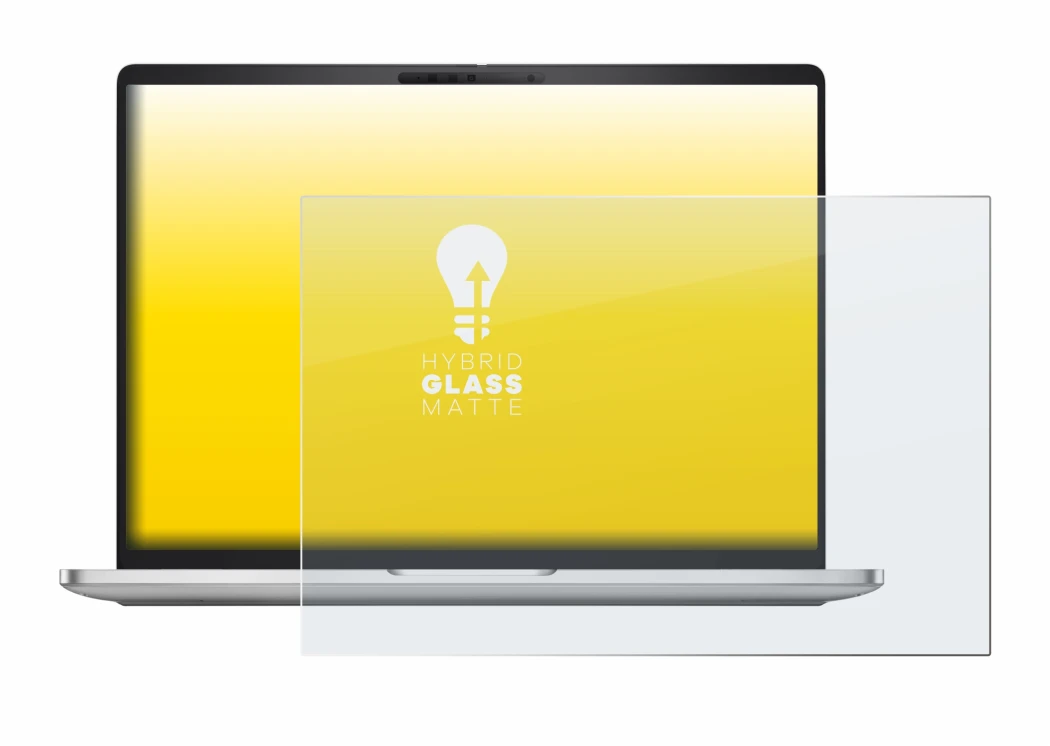 Immagine del dispositivo Dell Pro 16 Plus PB16250 con un'ampia varietà di protezioni per lo schermo.