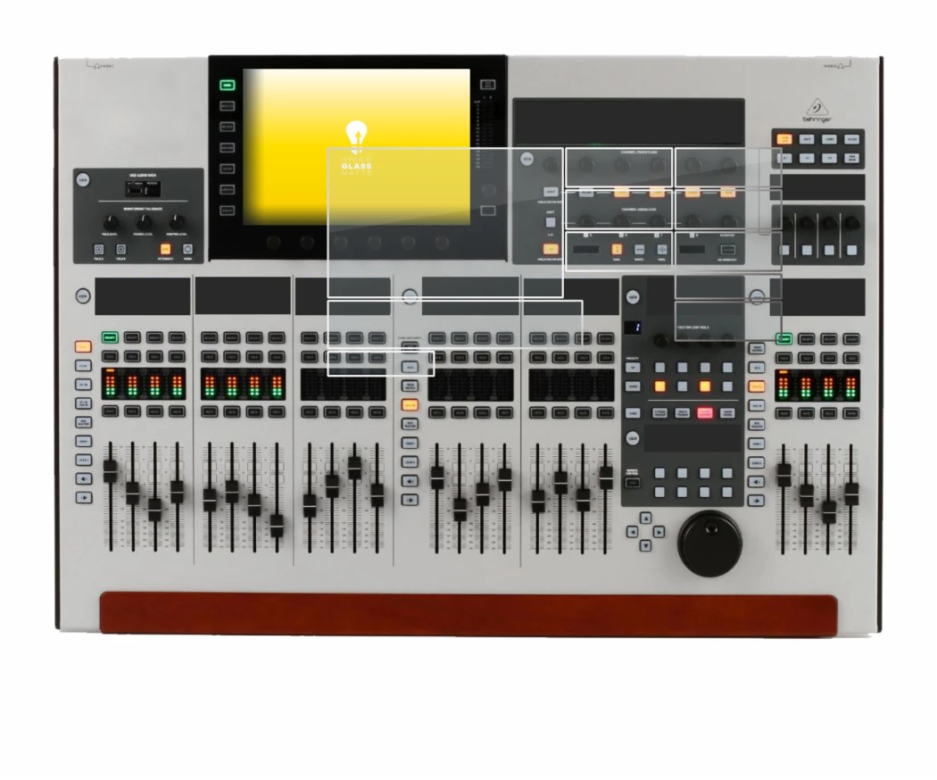 Immagine del dispositivo Behringer Wing (Set composto da 11 fogli) con un'ampia varietà di protezioni per lo schermo.