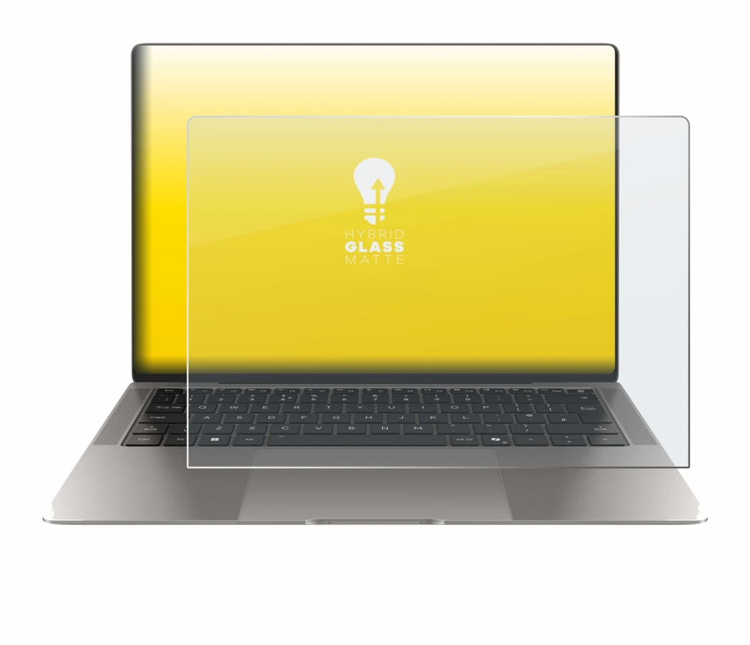 Immagine del dispositivo Honor MagicBook Art 14 con un'ampia varietà di protezioni per lo schermo.