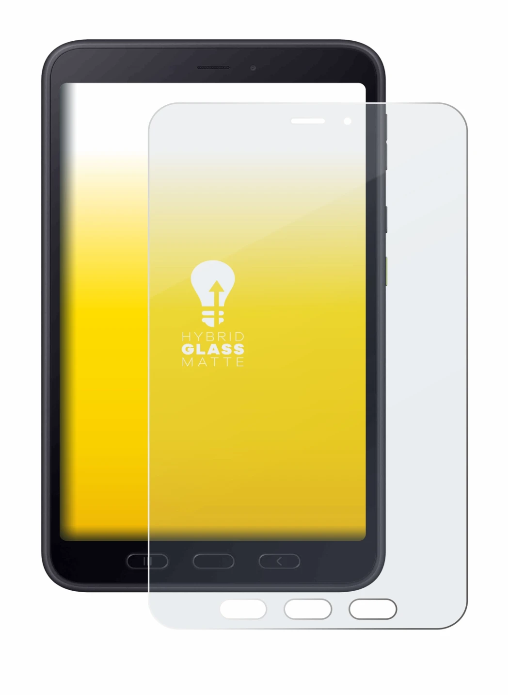 Immagine del dispositivo Samsung galaxy Tab Active 5 5G Enterprise Edition con un'ampia varietà di protezioni per lo schermo.