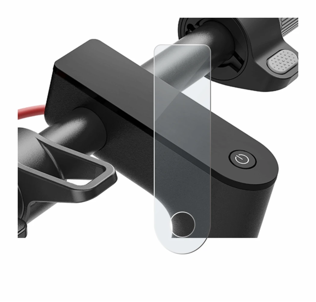 Immagine del dispositivo Xiaomi Electric Scooter 4 con un'ampia varietà di protezioni per lo schermo.