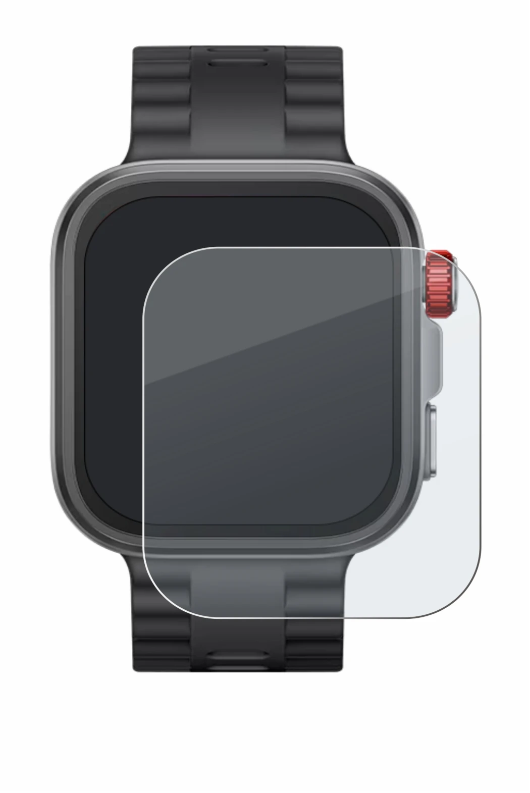 Immagine del dispositivo Huawei Watch Fit 4 Pro con un'ampia varietà di protezioni per lo schermo.