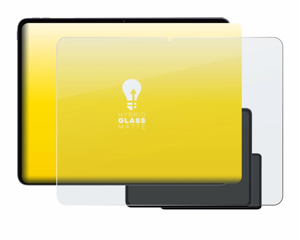 Immagine del dispositivo OnePlus Pad 3 con un'ampia varietà di protezioni per lo schermo.