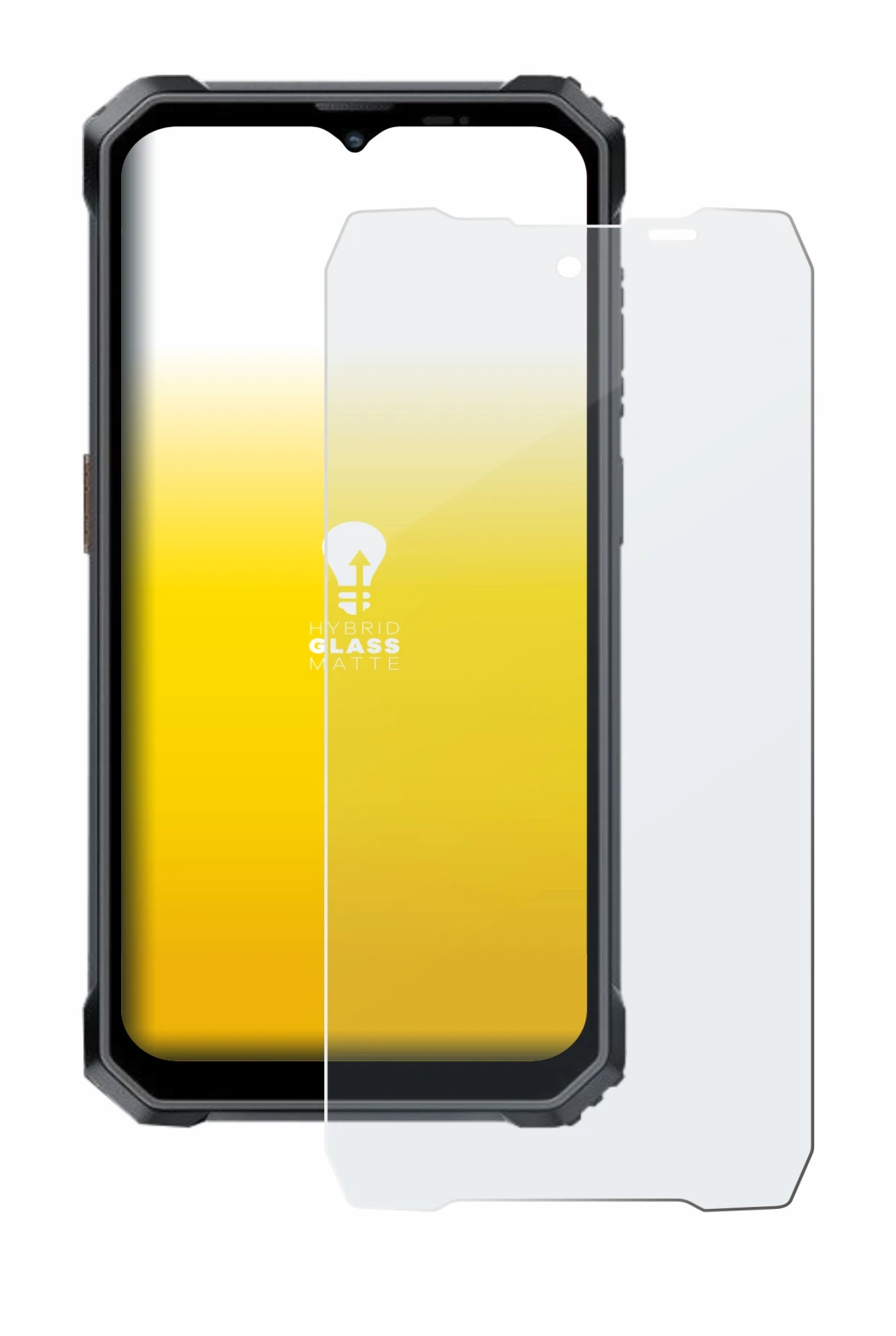 Immagine del dispositivo Blackview BL7000 con un'ampia varietà di protezioni per lo schermo.