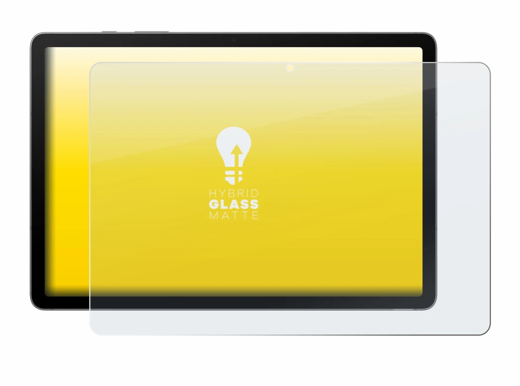 Immagine del dispositivo Samsung Galaxy Tab S10 Lite con un'ampia varietà di protezioni per lo schermo.