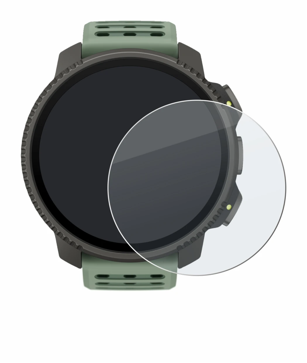 Immagine del dispositivo Suunto Vertical 2 con un'ampia varietà di protezioni per lo schermo.