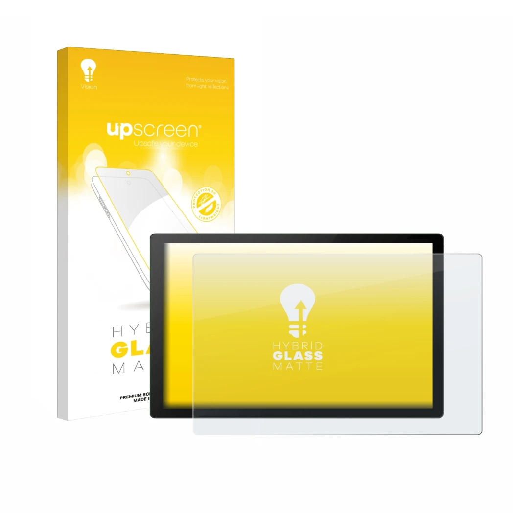 Parte frontale di una confezione del prodotto con il logo del marchio upscreen. Accanto è raffigurato il dispositivo EcoFlow P