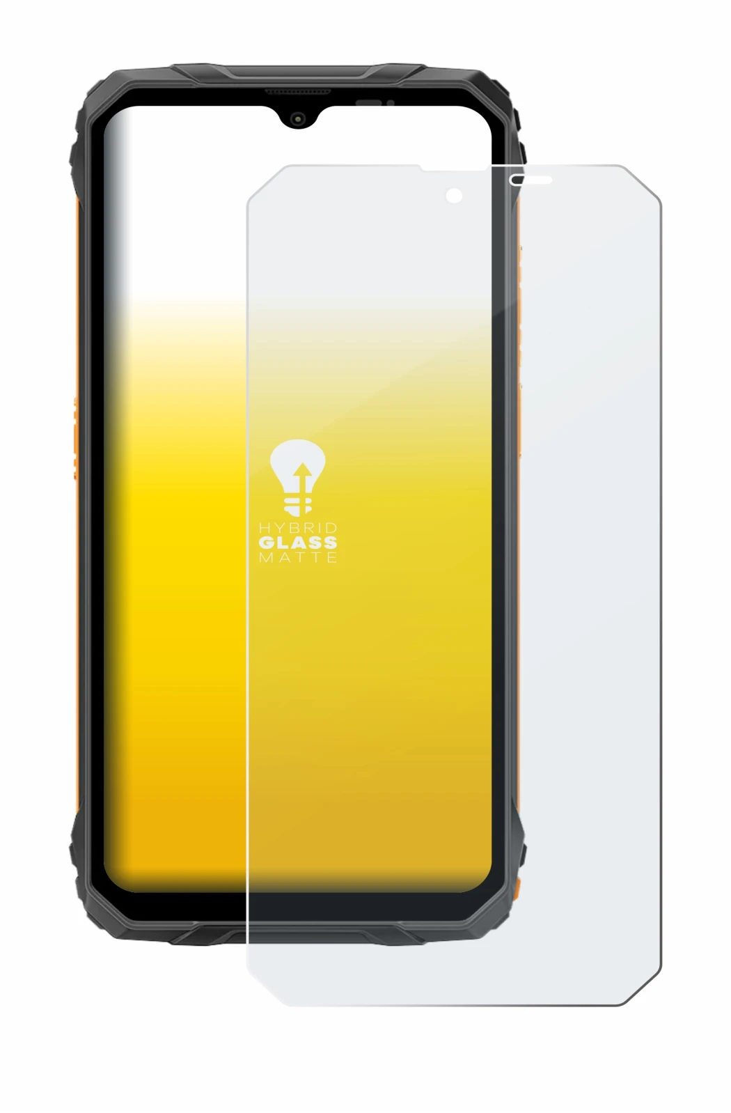 Immagine del dispositivo Blackview Fort 1 con un'ampia varietà di protezioni per lo schermo.