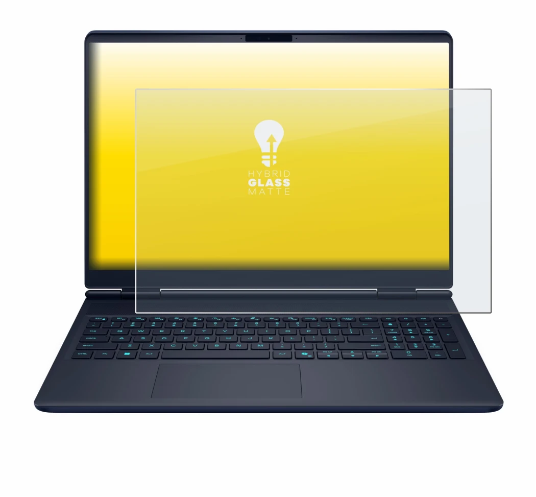 Immagine del dispositivo Dell Alienware 16X con un'ampia varietà di protezioni per lo schermo.